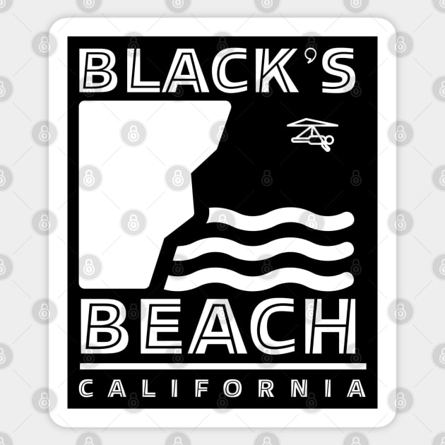Black's Beach California Sticker by Midcoast